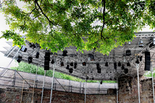 �berdachung der B�hne